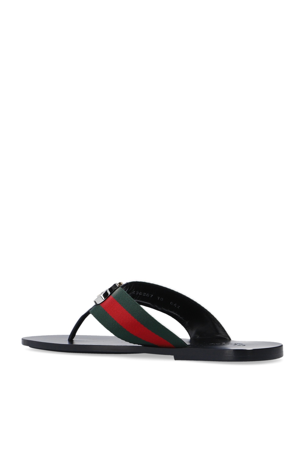 Gucci Web stripe flip-flops